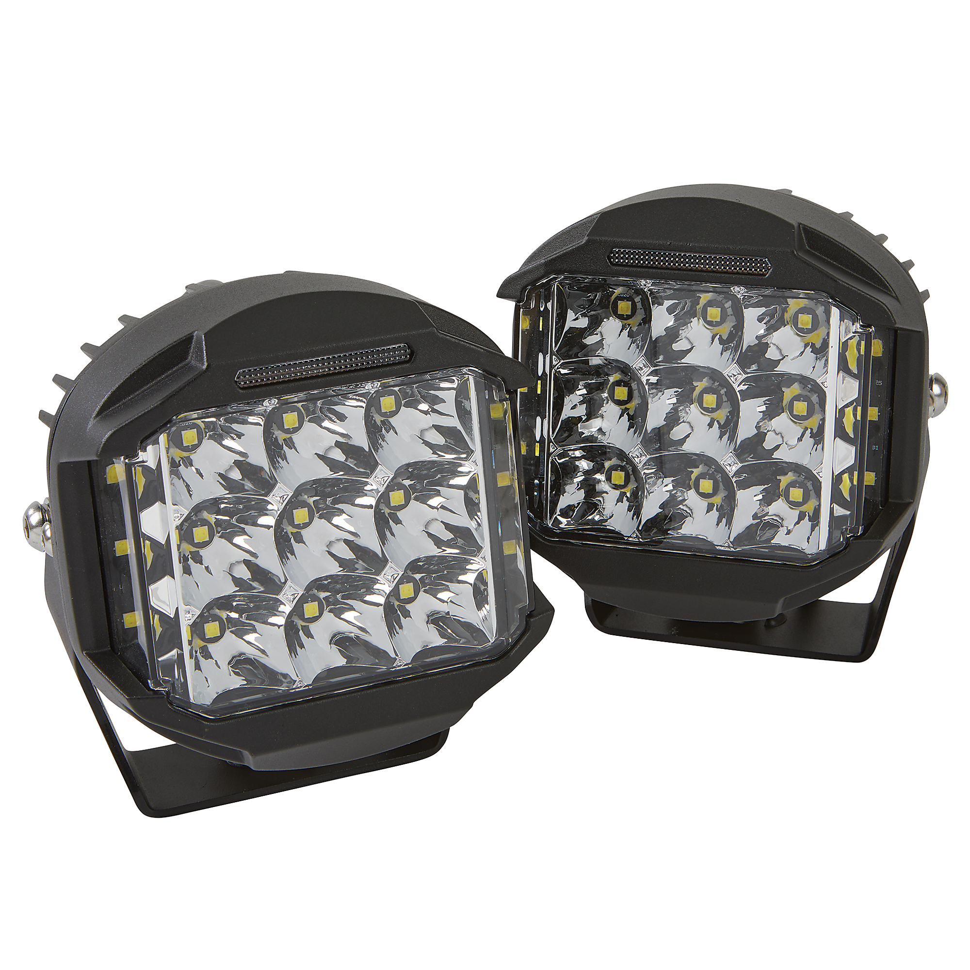 Ultra-Tow LED Pod Lights with Side Light, 2-Pk., 5in., 8820 Lumens, Clear Lens